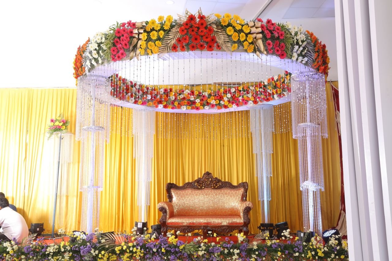 Floral decoration for wedding at AARNA Mahal